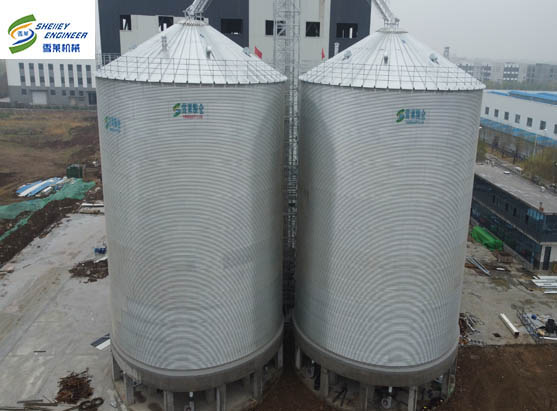 3000T玉米平底金年会金字招牌信誉至上首页:钢板仓安装完工